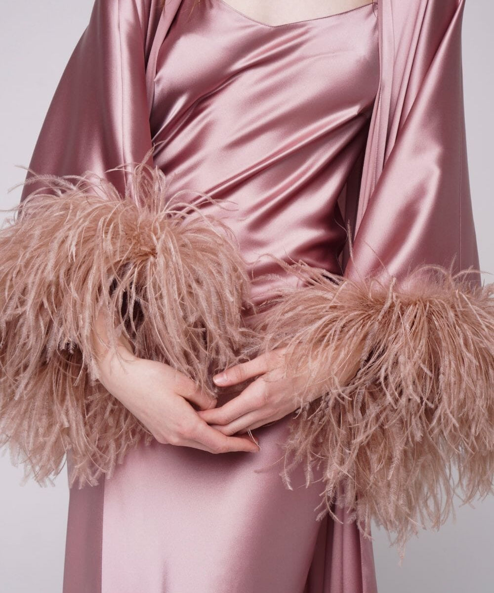  Blush Silk Thalassic Robe Amoralle