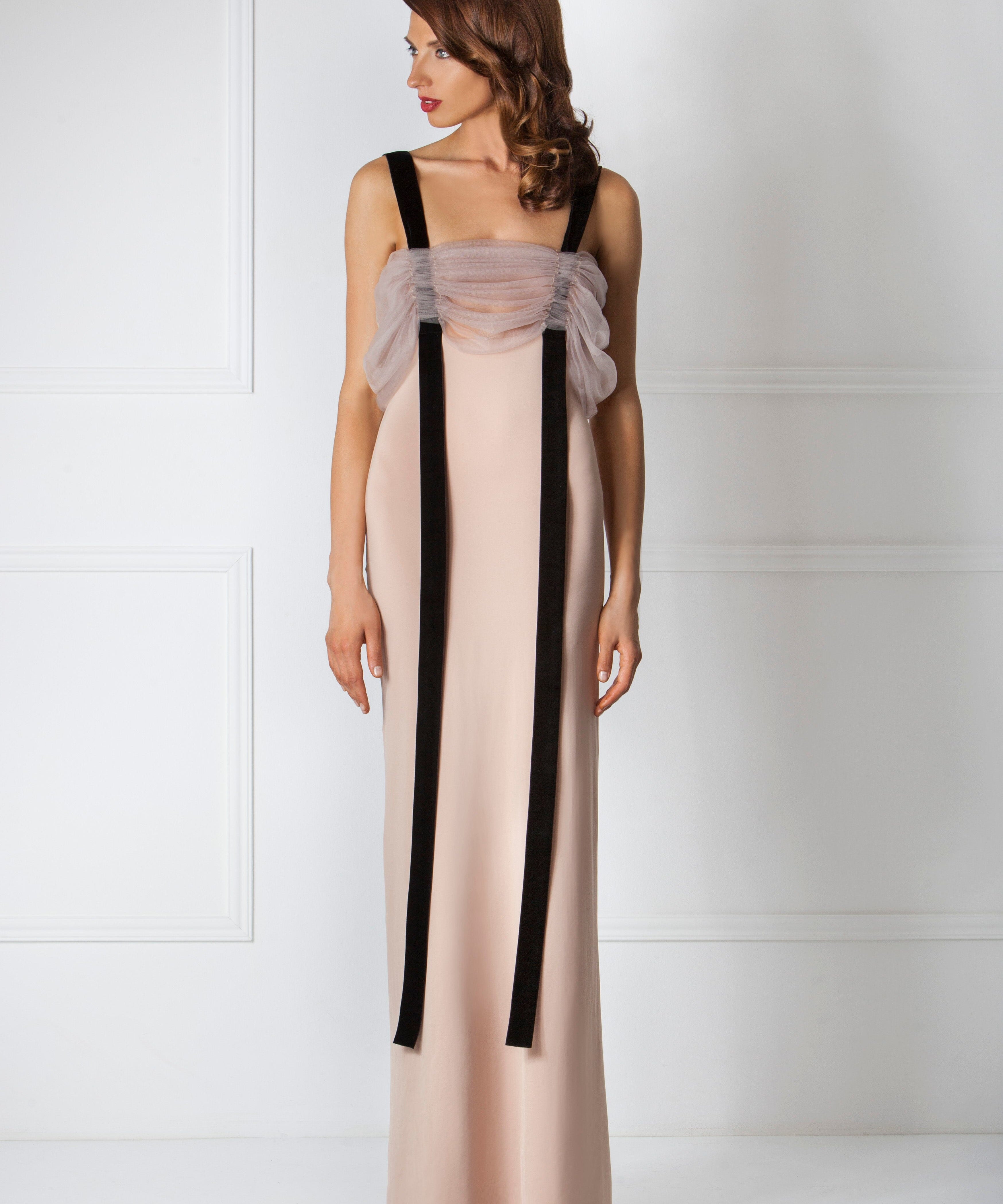  Draped Tulle Dress Product Amoralle