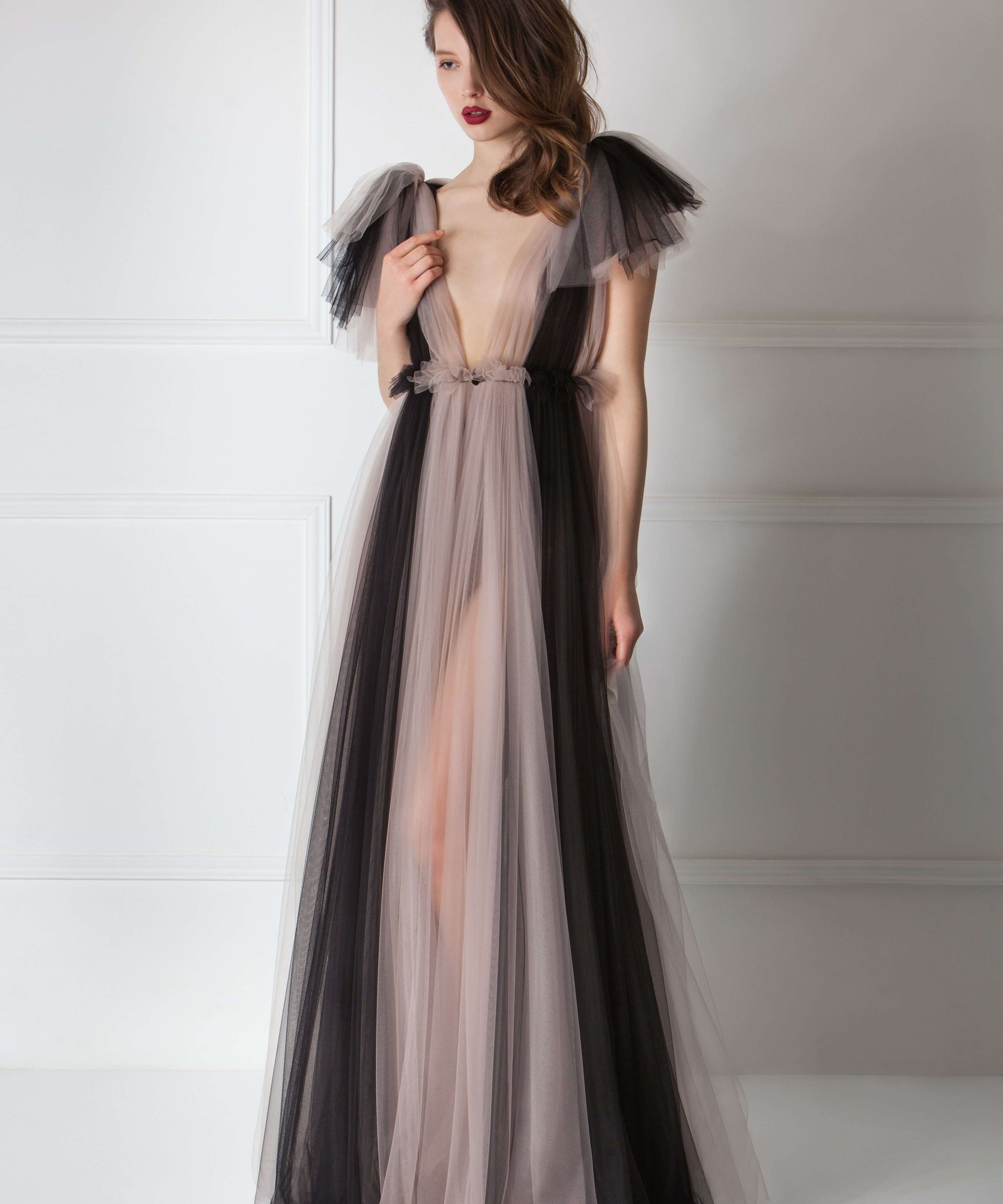  Femme Flame Robe Black Product Amoralle