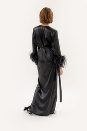 Glimmering Secret Robe Black Amoralle