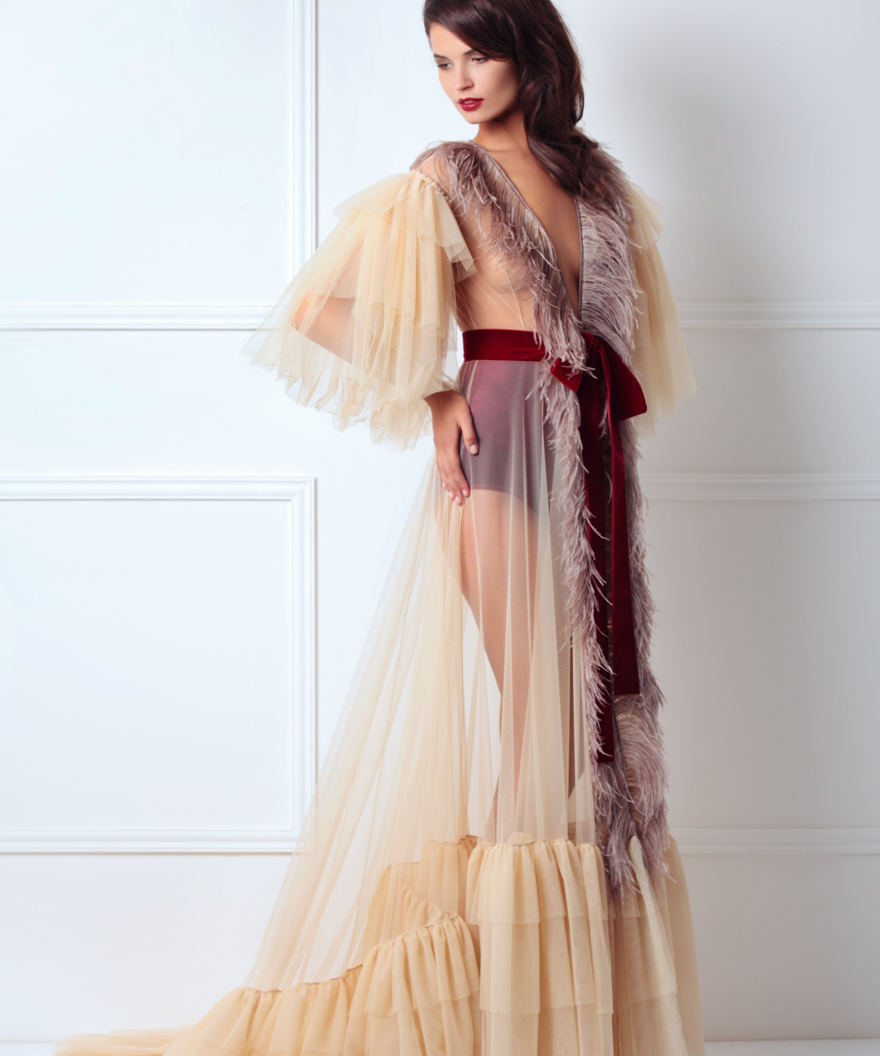  Royal Feather Robe Product Amoralle