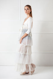  Shadow Bloom Robe Ivory Amoralle