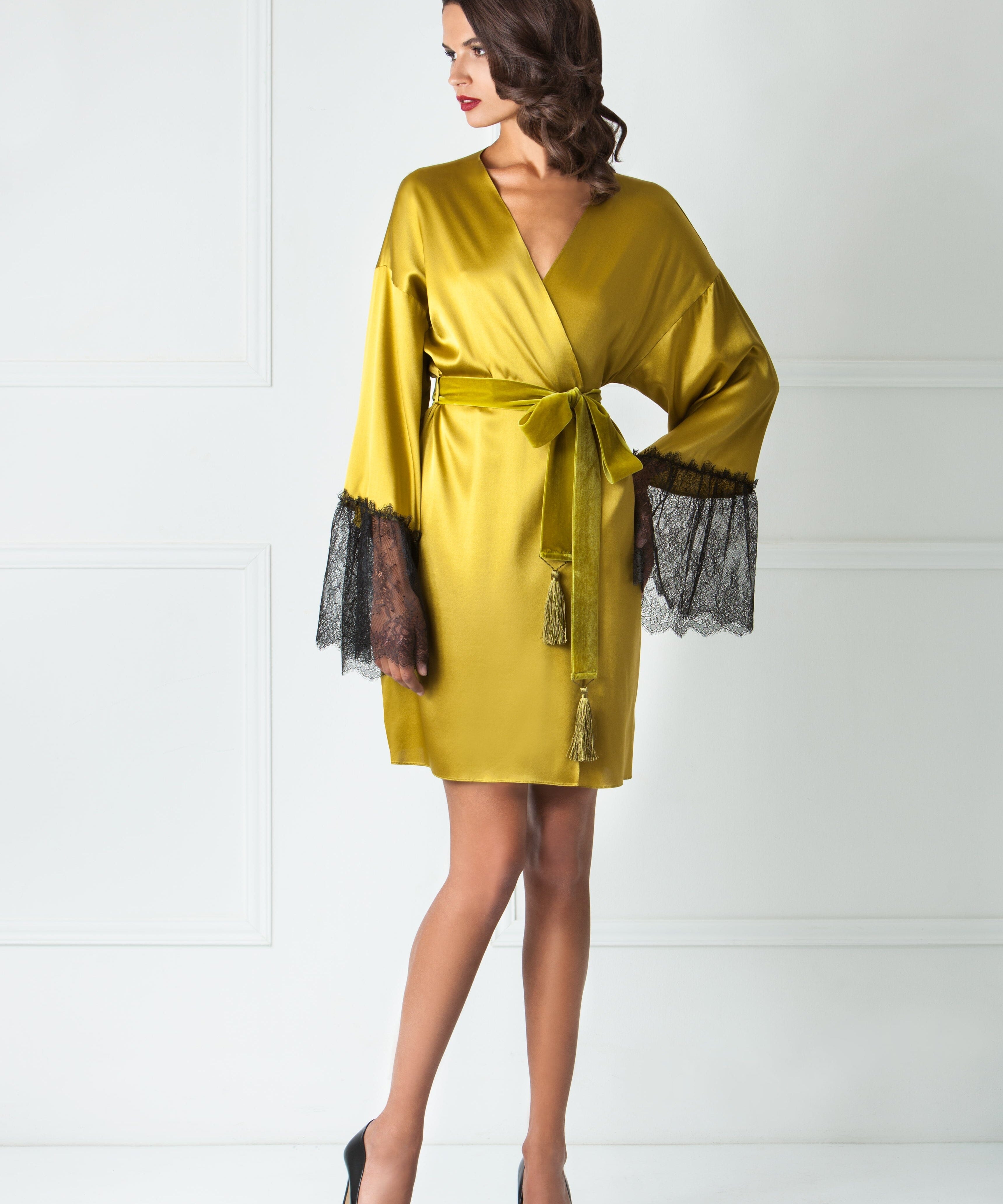  Silk & Starlight Robe Light Gold Citrine Amoralle