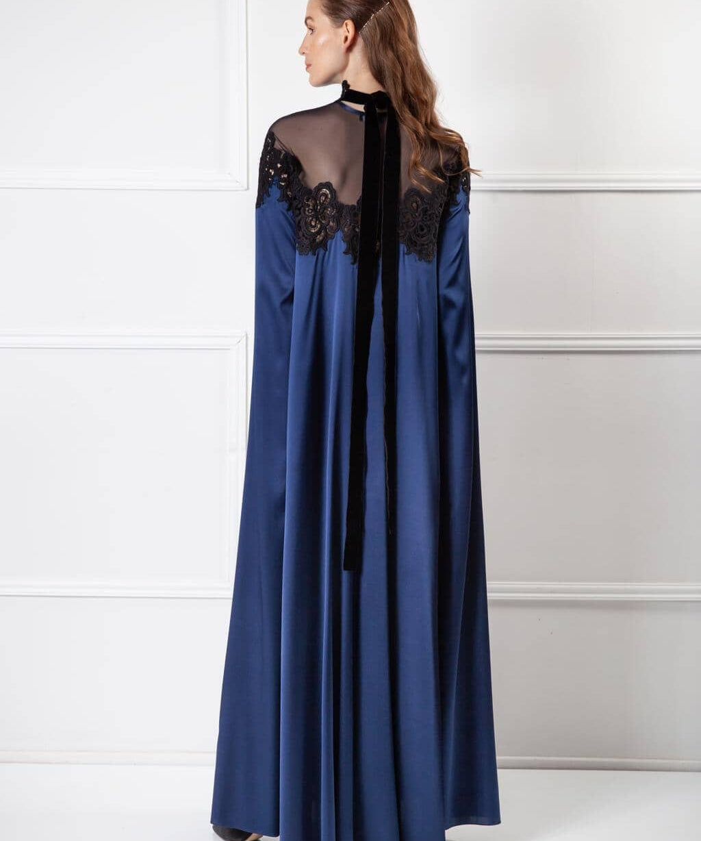  Silk Temptation Robe Black Amoralle