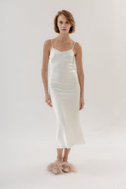  Admirable Double Silk Slip Ivory Product Amoralle